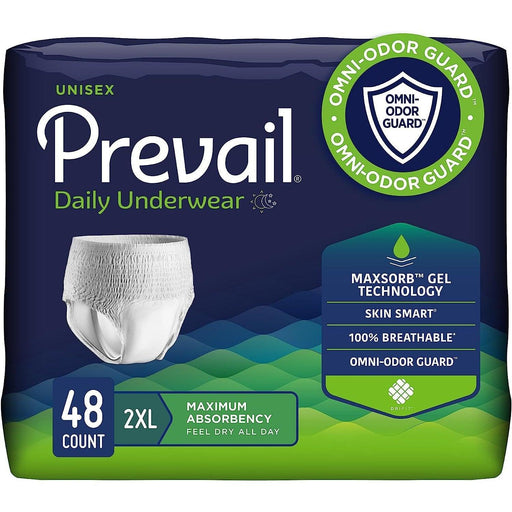 Adult Incontinent Brief Prevail Air™ Overnight Tab Closure Size 3