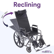 Reclining Wheelchair with Elevating Legrests - ProHeal-Products