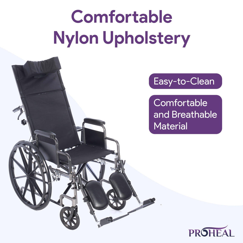 Reclining Wheelchair with Elevating Legrests - ProHeal-Products