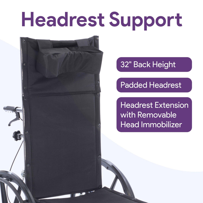 Reclining Wheelchair with Elevating Legrests - ProHeal-Products