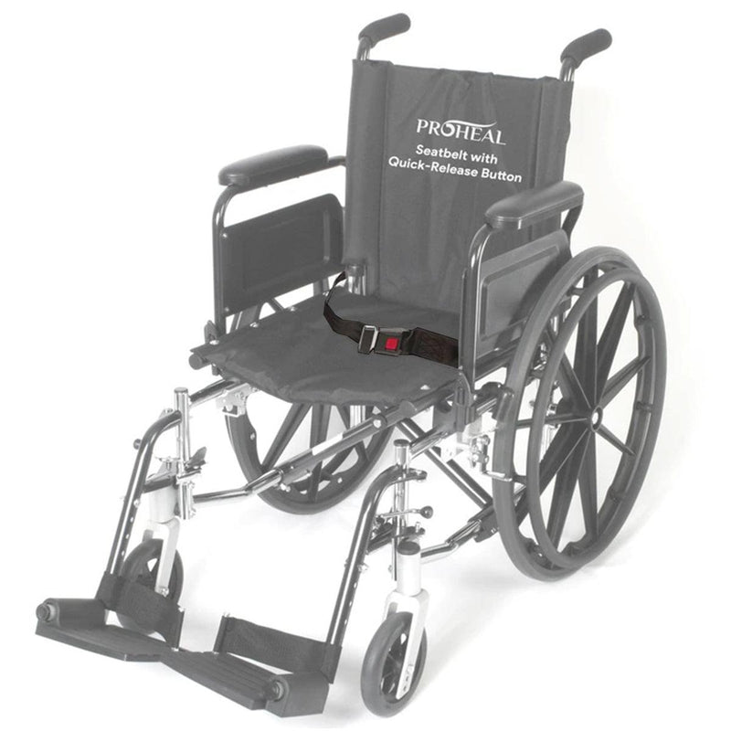 Replacement Wheelchair Seatbelt With Push Button - ProHeal-Products