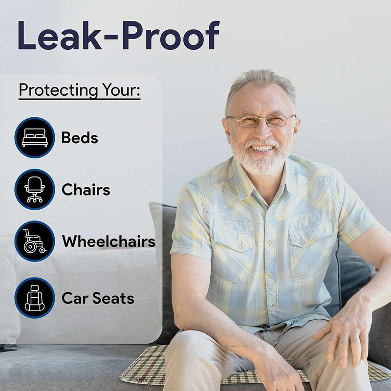 ProHeal Reusable Washable Bed Pads - Twill Plaid Waterproof Chucks - 34x36 - Shop Home Med