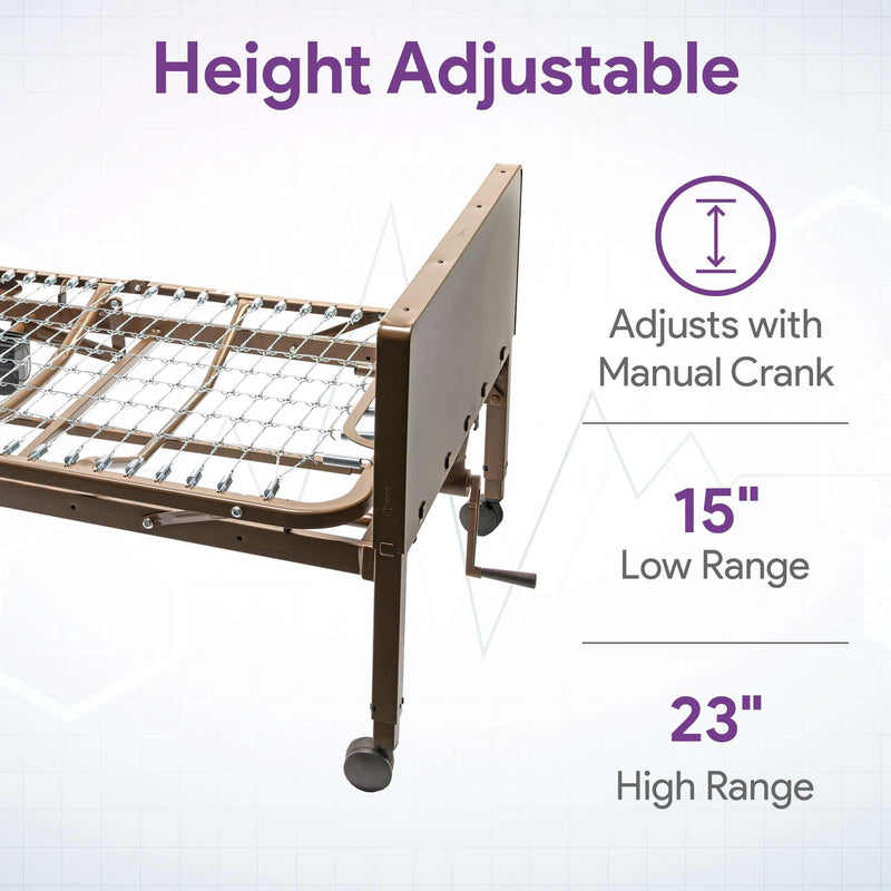 Semi Electric Hospital Bed - 36"x80" - Adjustable Height and Hi Lo - ProHeal-Products