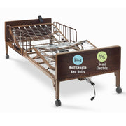 Semi Electric Hospital Bed Mattress Rails Options Medacure