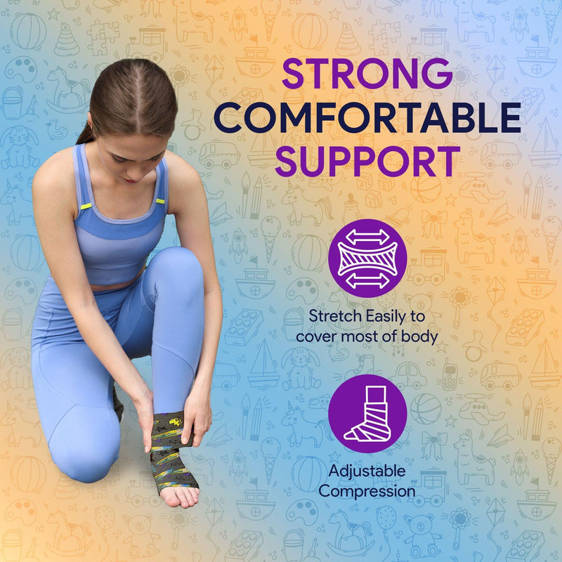 Skate Boards & Sports Compression Bandage Wrap For Wounds - 2 Pack - ProHeal-Products