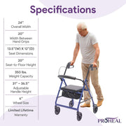 Steel Rollator Knock Down - ProHeal-Products