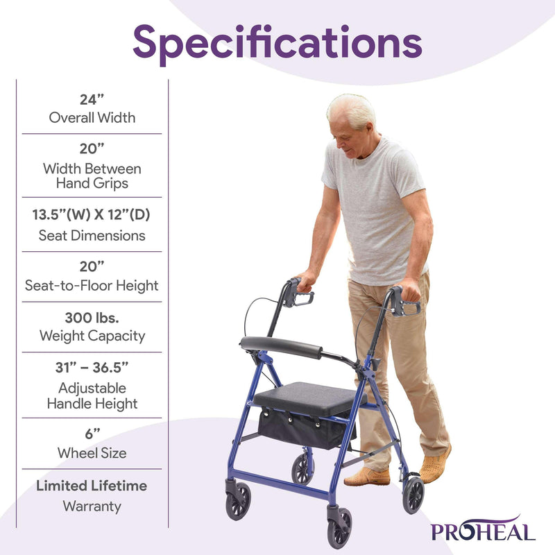 Steel Rollator - ProHeal-Products