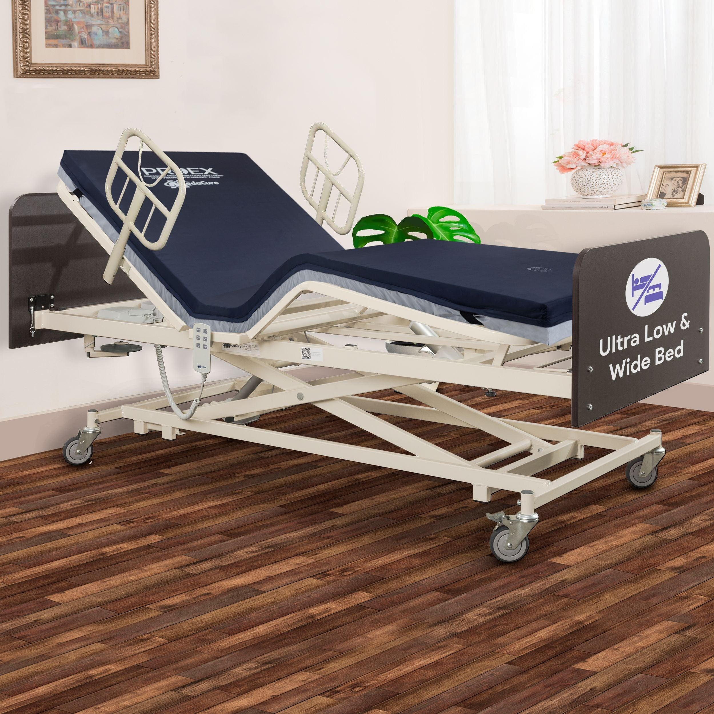 Ultra Low and Wide Adjustable Electric Hospital Bed — ProHeal-Products