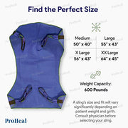 Universal Full Body Lift Sling - Solid Fabric Polyester - ProHeal-Products
