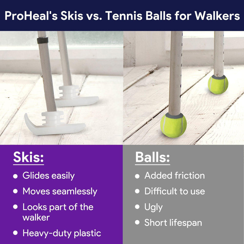 Walker Ski Glides Heavy Duty ProHeal
