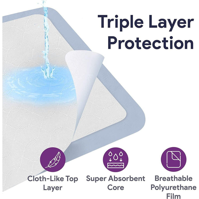 ProHeal Washable Bed Pads - Soft Absorbent Poly Blend Chucks - Shop Home Med