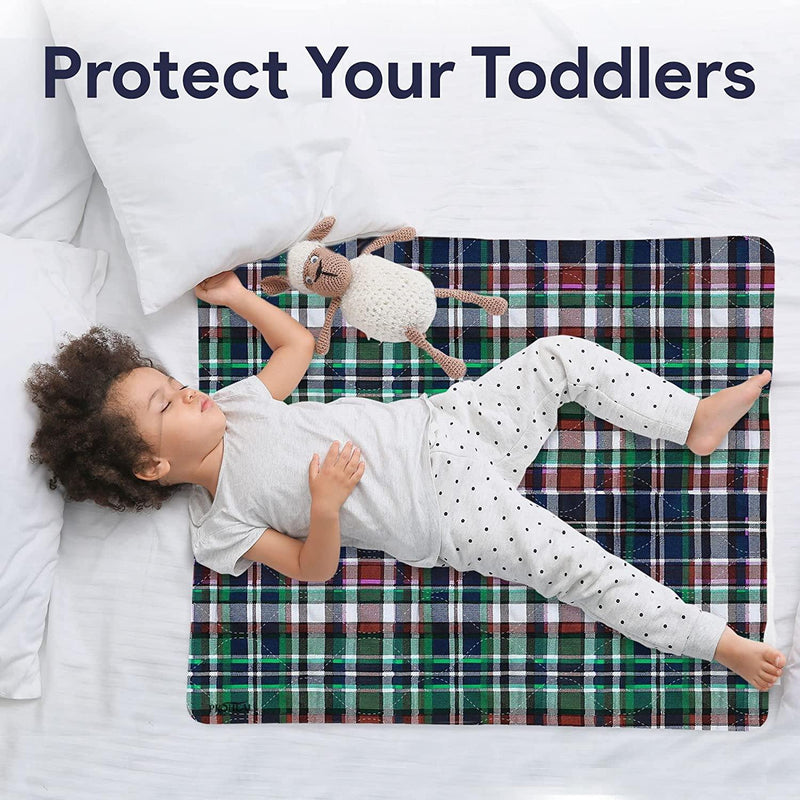 ProHeal Washable Bed Pads - Soft Tartan Leak Proof Chucks - 34"x36" - Shop Home Med