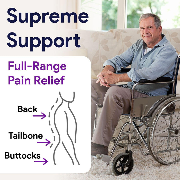 Wheelchair Back And Lumbar Cushion Set - ProHeal-Products