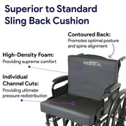Wheelchair Back And Lumbar Cushion Set - ProHeal-Products