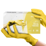 Yellow Disposable Nitrile Gloves FifthPulse