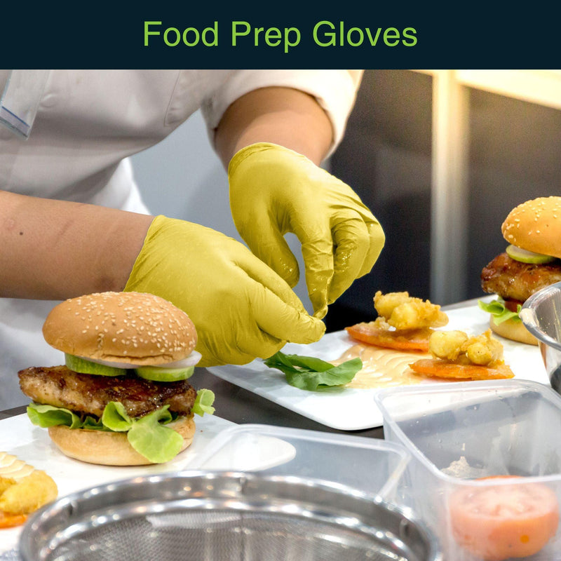 Yellow Disposable Nitrile Gloves FifthPulse