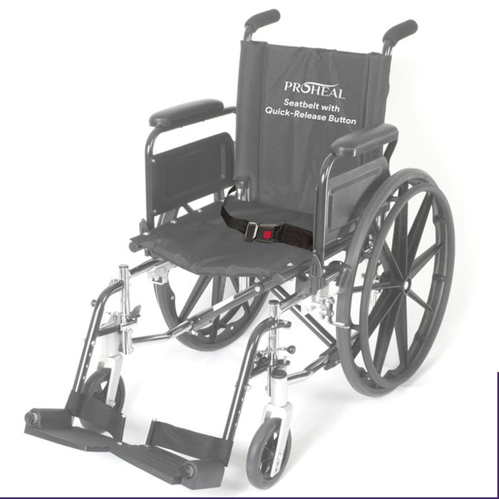 Cinturón de seguridad de repuesto para silla de ruedas con pulsador —  ProHeal-Products