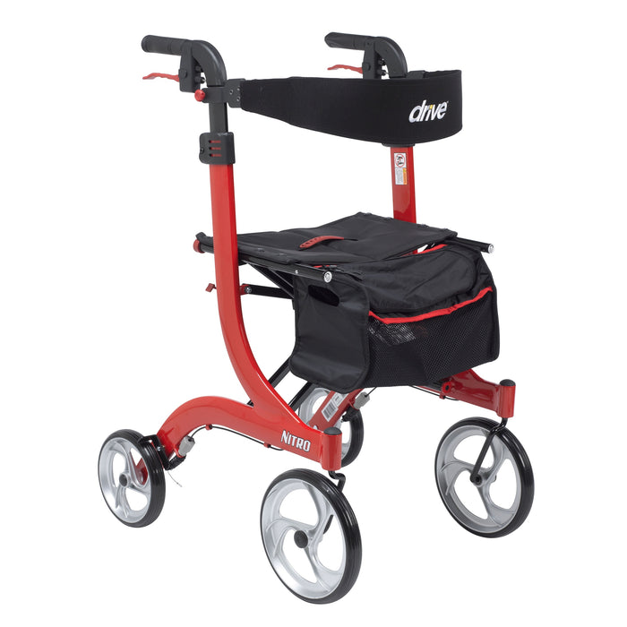 Nitro Euro Style Rollator Rolling Walker, Tall