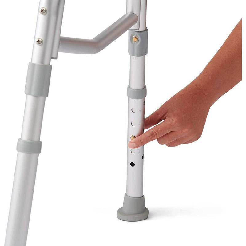 Padded Transfer Bench and Commode 400lb. Capacity