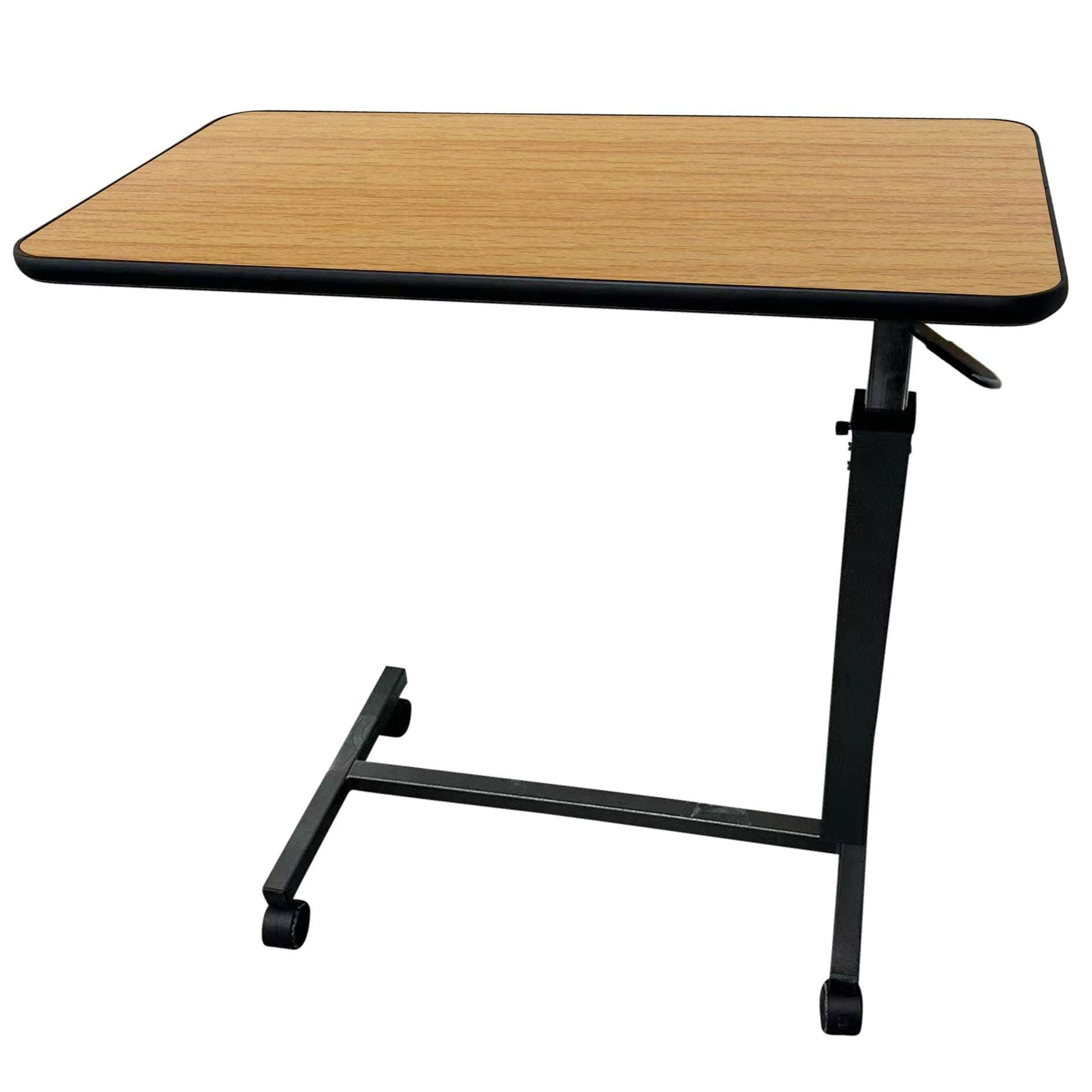 Overbed Table with Wheels - Oak — ProHeal-Products