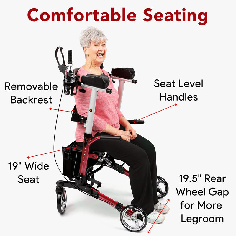 Andador de pie con asiento