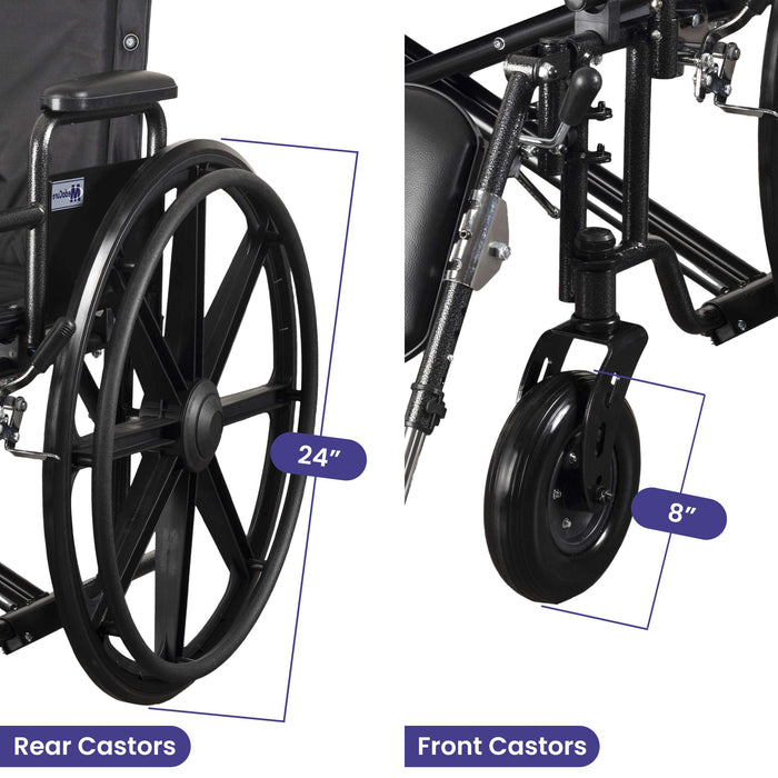 28” Ultra Wide Bariatric Wheelchair - 700 lb. Weight Capacity