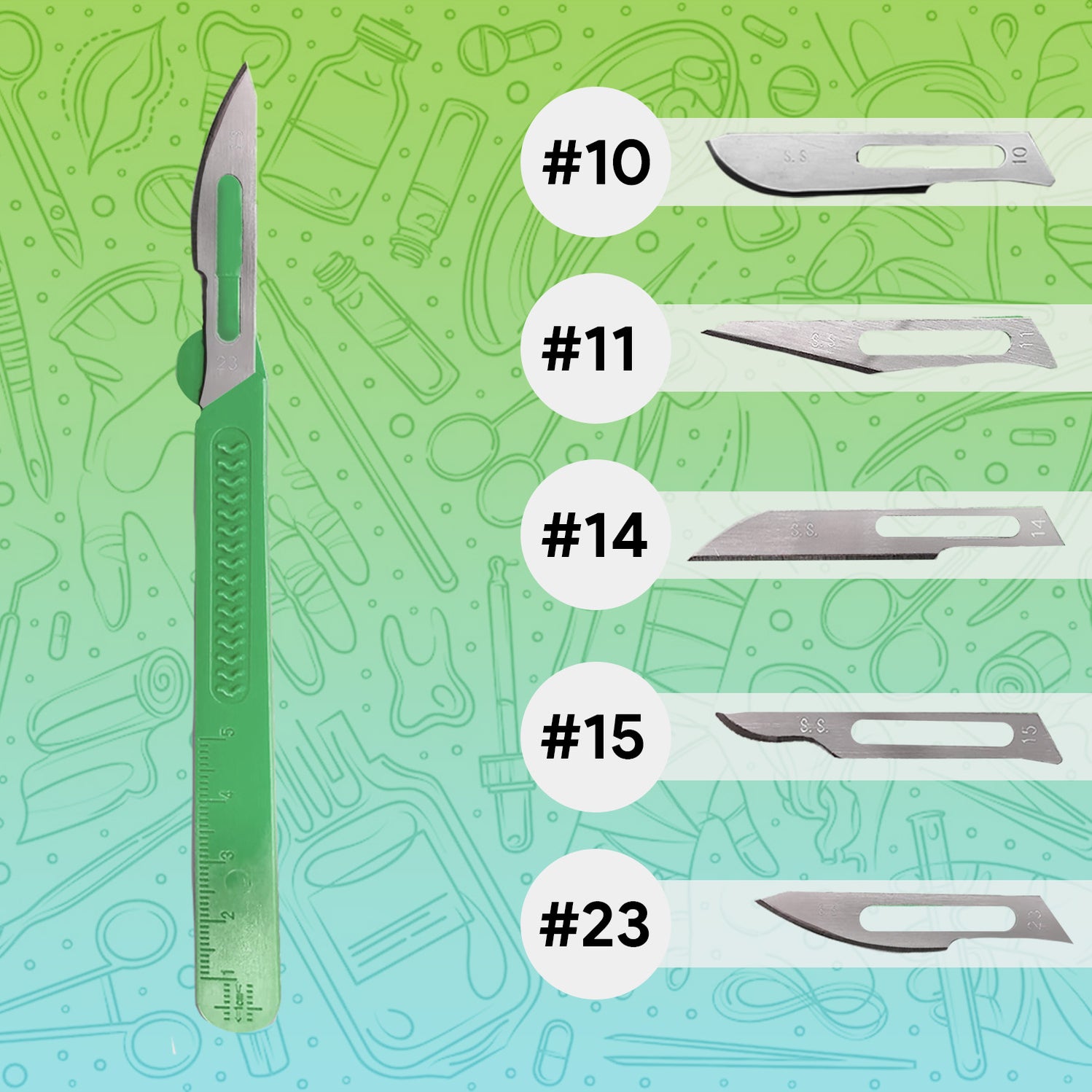 FifthPulse's Disposable Scalpel Knife 23 Precision, Sterility, and