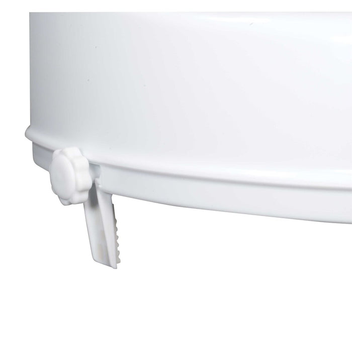 Raised Toilet Seat with Lock and Lid, Standard Seat, 4"