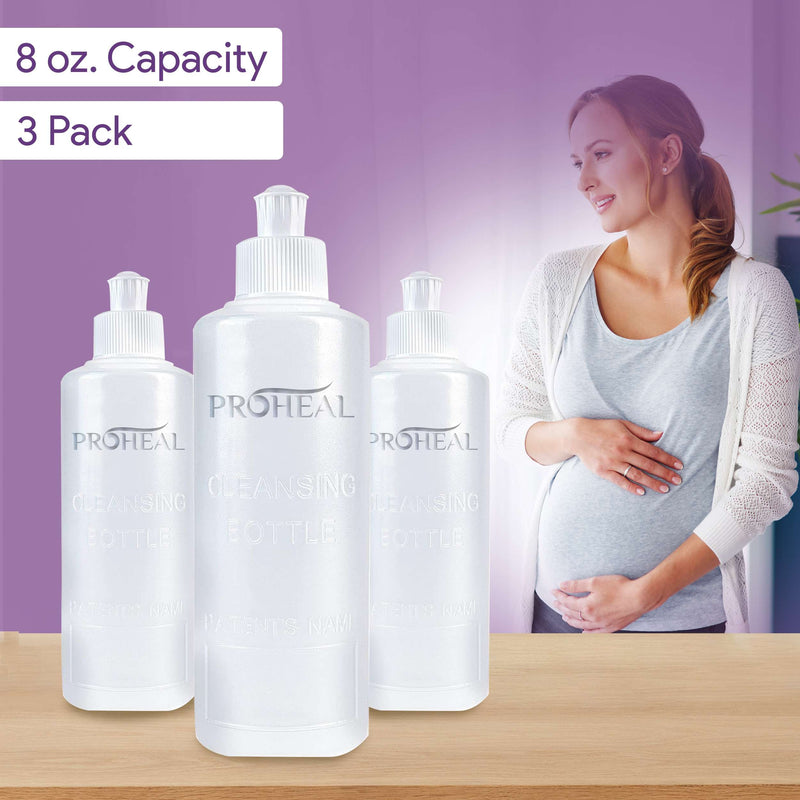 Peri Bottle for Postpartum Care - 8 oz - 3 Pack