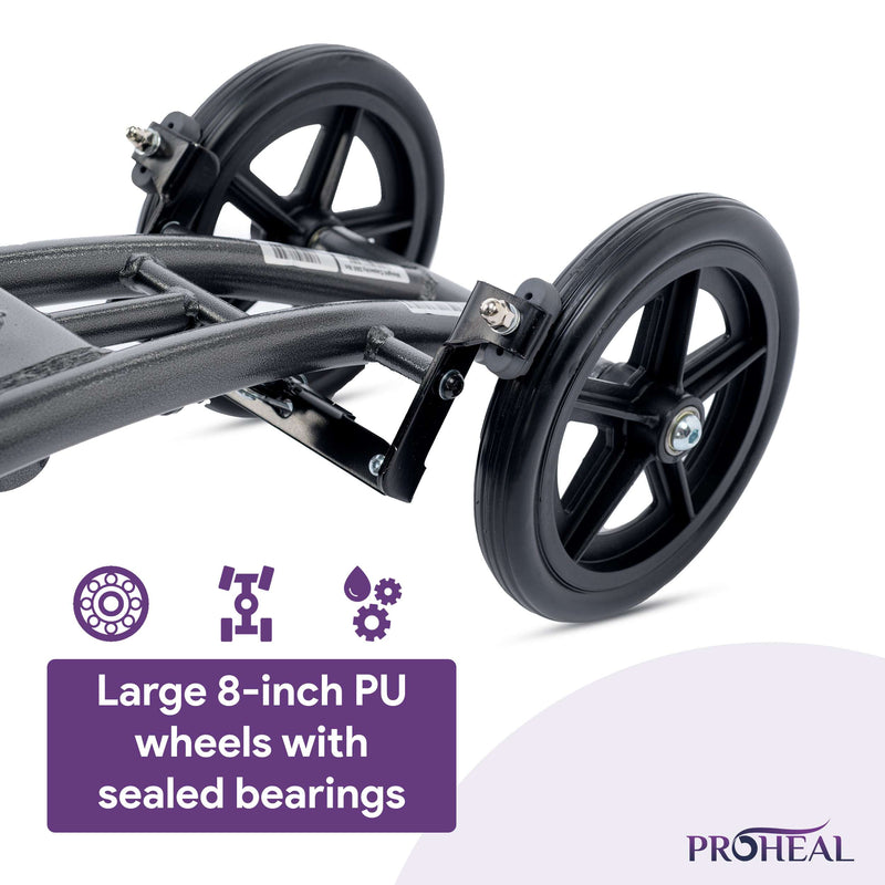 Lightweight Foldable Knee Walker with Basket