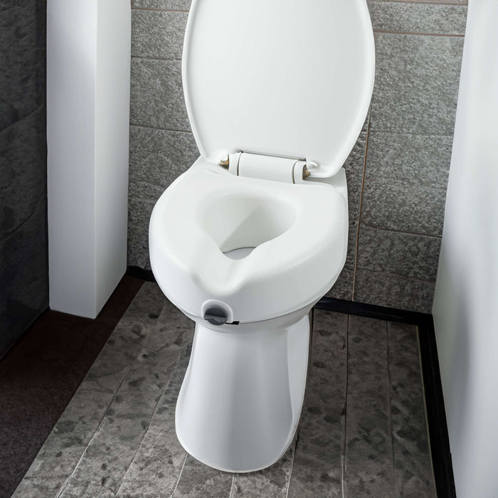 Locking Toilet Seat - Raised Toilet Seat Riser for Seniors