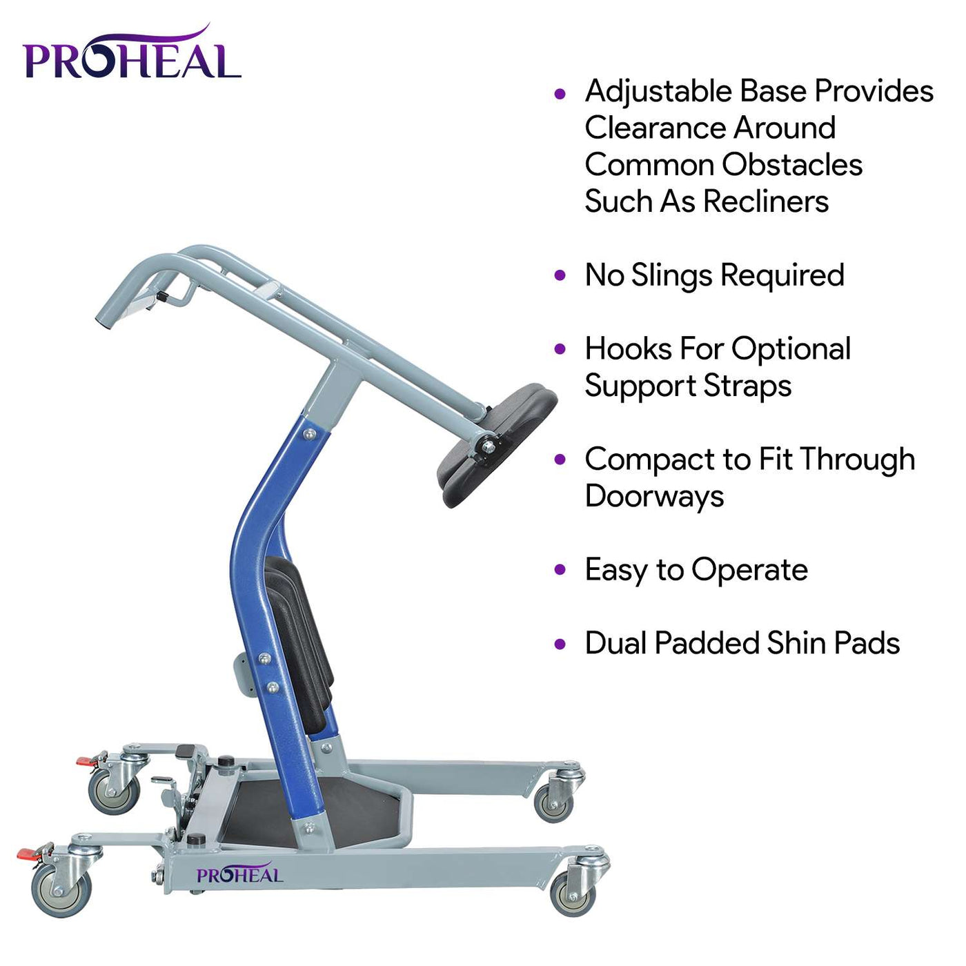 Stand Assist Lift Sit To Stand Transfer - Adjustable Base — ProHeal ...