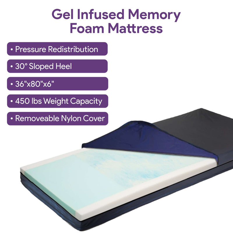 Ultra Low Electric Expandable Hospital Bed- Memory Foam Mattress - Qbar